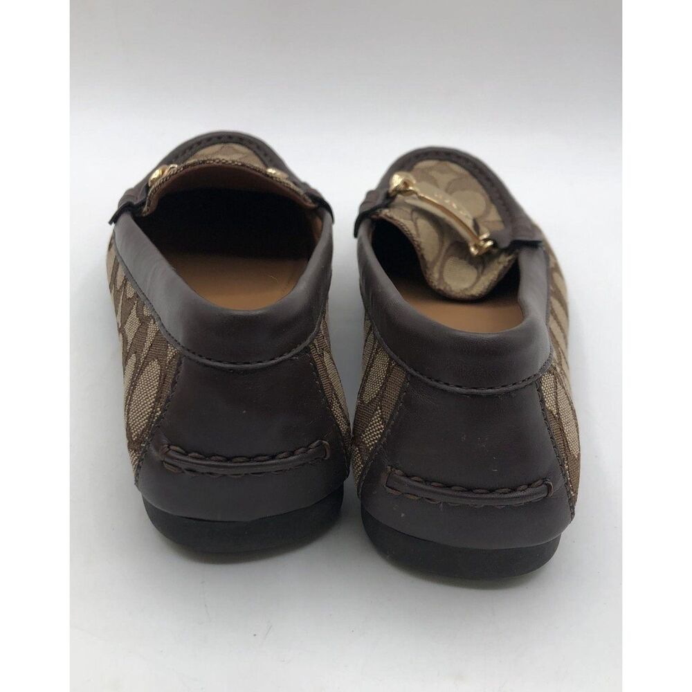 35665  Women's Brown Coach Olive Loafer Flats - Size 6B - Picture 2 of 6